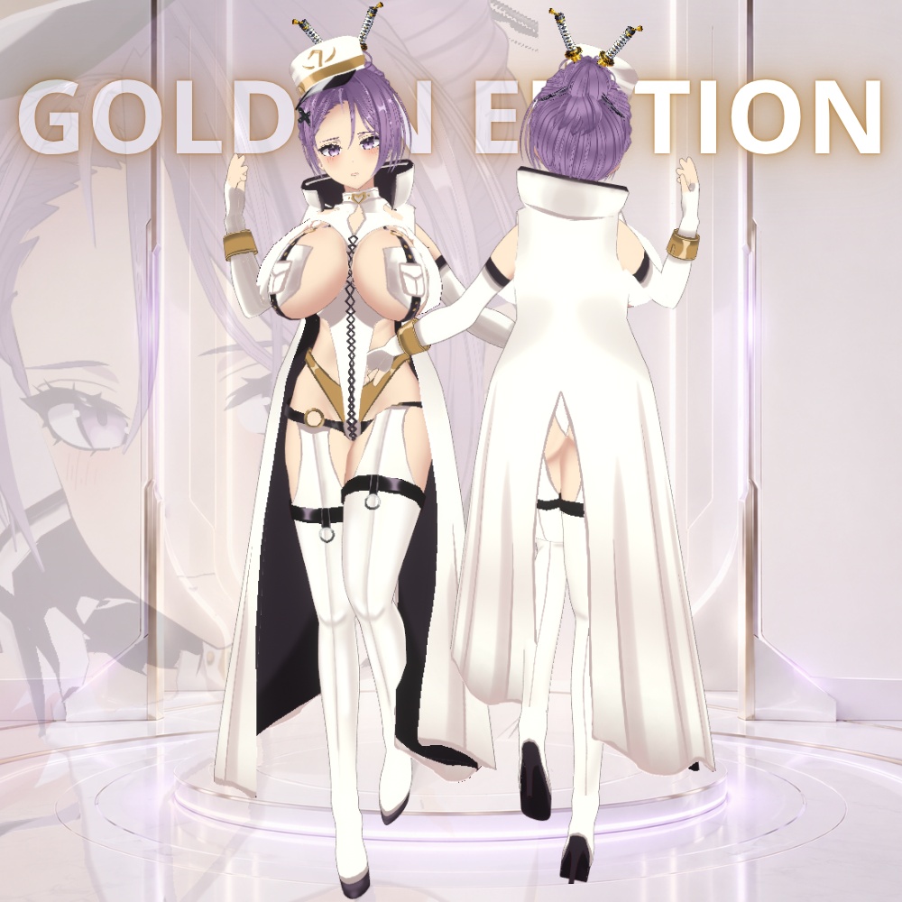 3D VRChat Avatar (LIMITED EDITION) - Sumire すみれ Royal Military /VRM Compatible