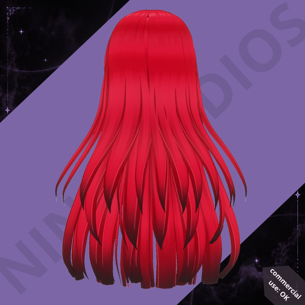 レッド・レクイエム - RED REQUIEM 3D Vroid Hair Preset