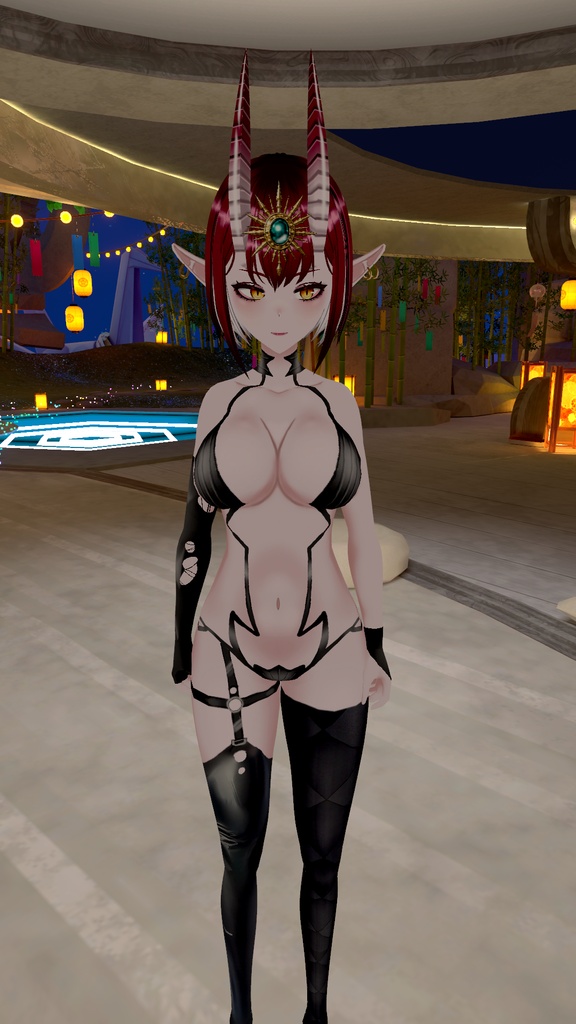 『深淵の魔妃』Shin'en no Mahi | Abyss Empress - Original 3D VRChat VROID Avatar