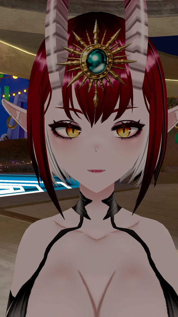 『深淵の魔妃』Shin'en no Mahi | Abyss Empress - Original 3D VRChat VROID Avatar