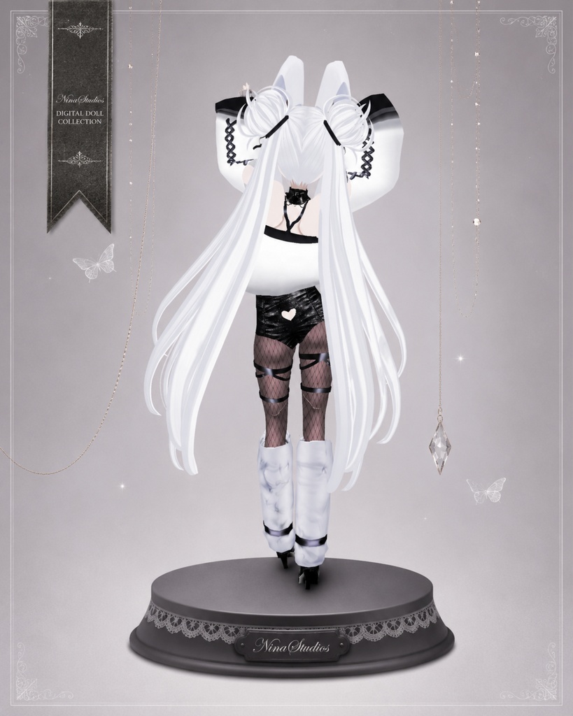 【VRChat / VRM】 Ivory Digital Doll - 白兎の夢 Digital Doll Collection No.001