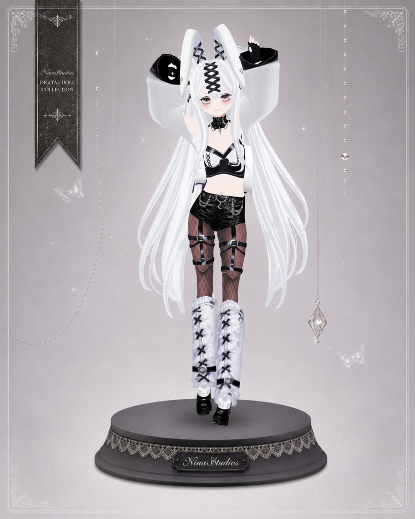 【VRChat / VRM】 Ivory Digital Doll - 白兎の夢 Digital Doll Collection No.001