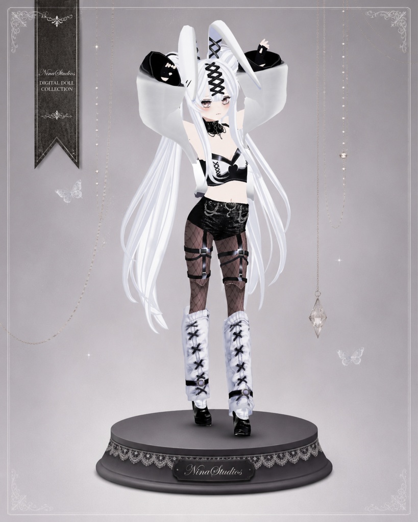 【VRChat / VRM】 Ivory Digital Doll - 白兎の夢 Digital Doll Collection No.001