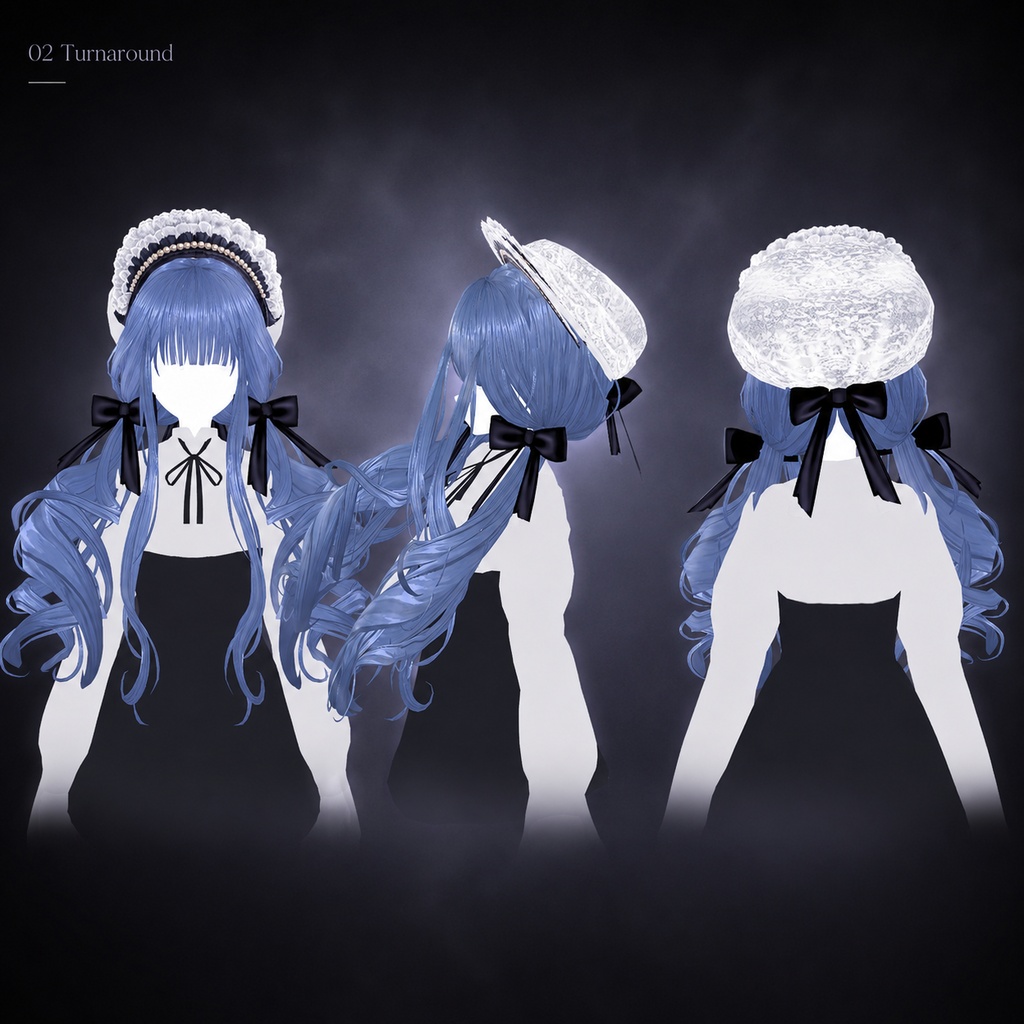 VRoid Hair Preset | Stillness Twintails| 静寂