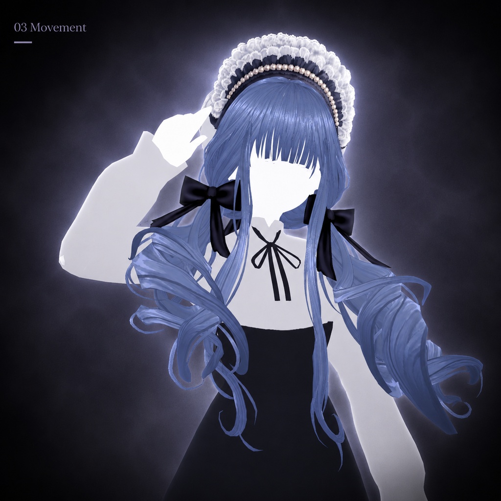 VRoid Hair Preset | Stillness Twintails| 静寂