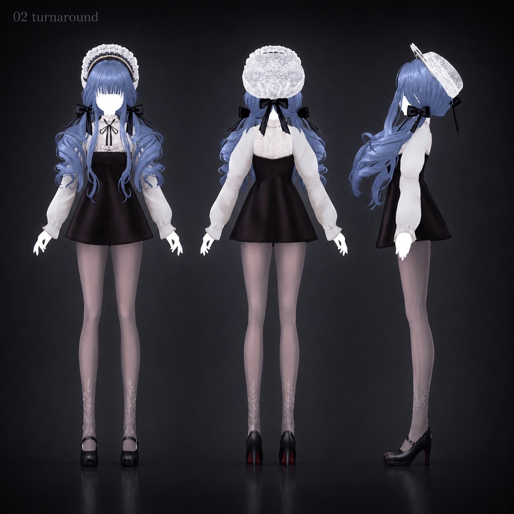 静謐 - Stillness | VRoid Victorian Outfit Preset