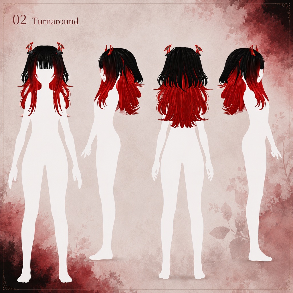 ECLIPSE VEIL — エクリプス・ヴェール | VRoid Hair Preset