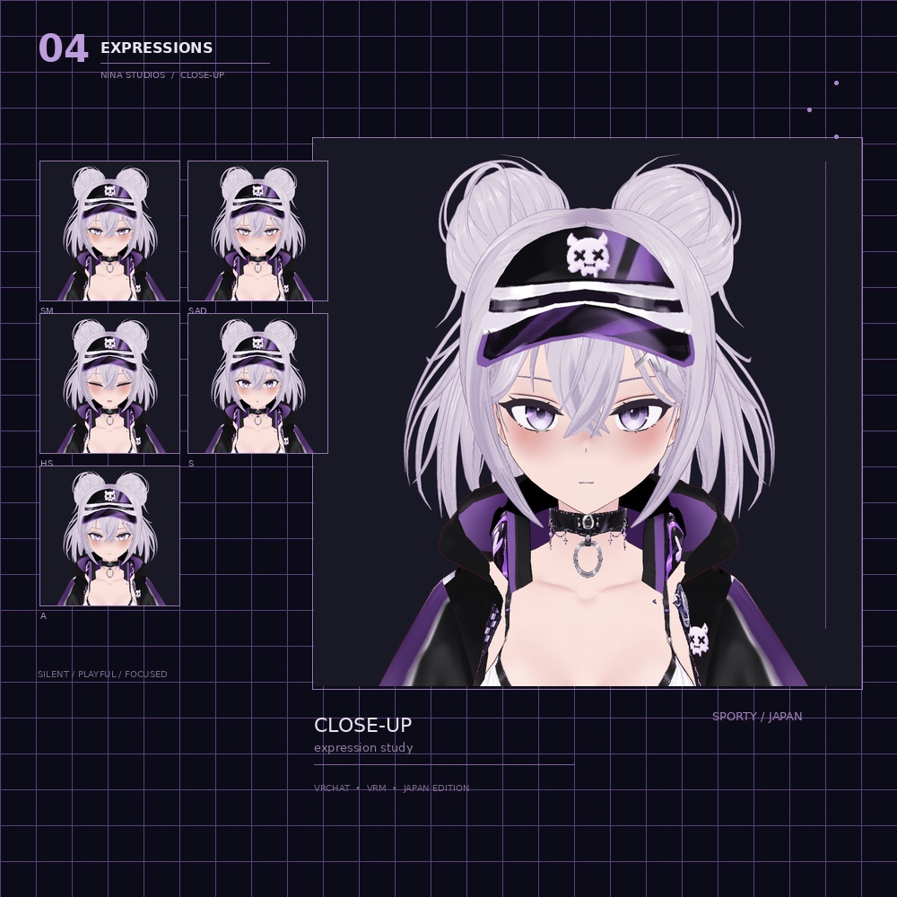 SHION – Sporting Attitude | VRChat / VRM Avatar