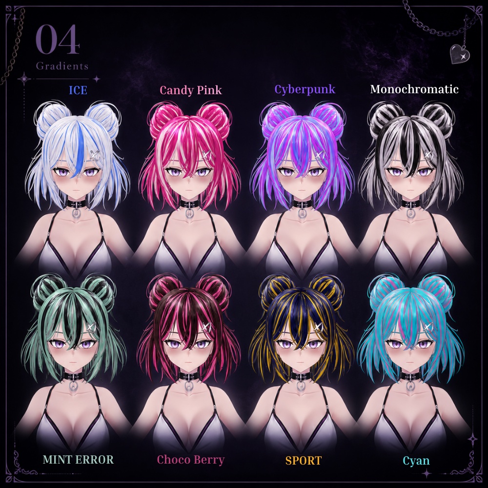 SPORTING ATTITUDE - Shion Hair | VRoid / VRM ヘアプリセット