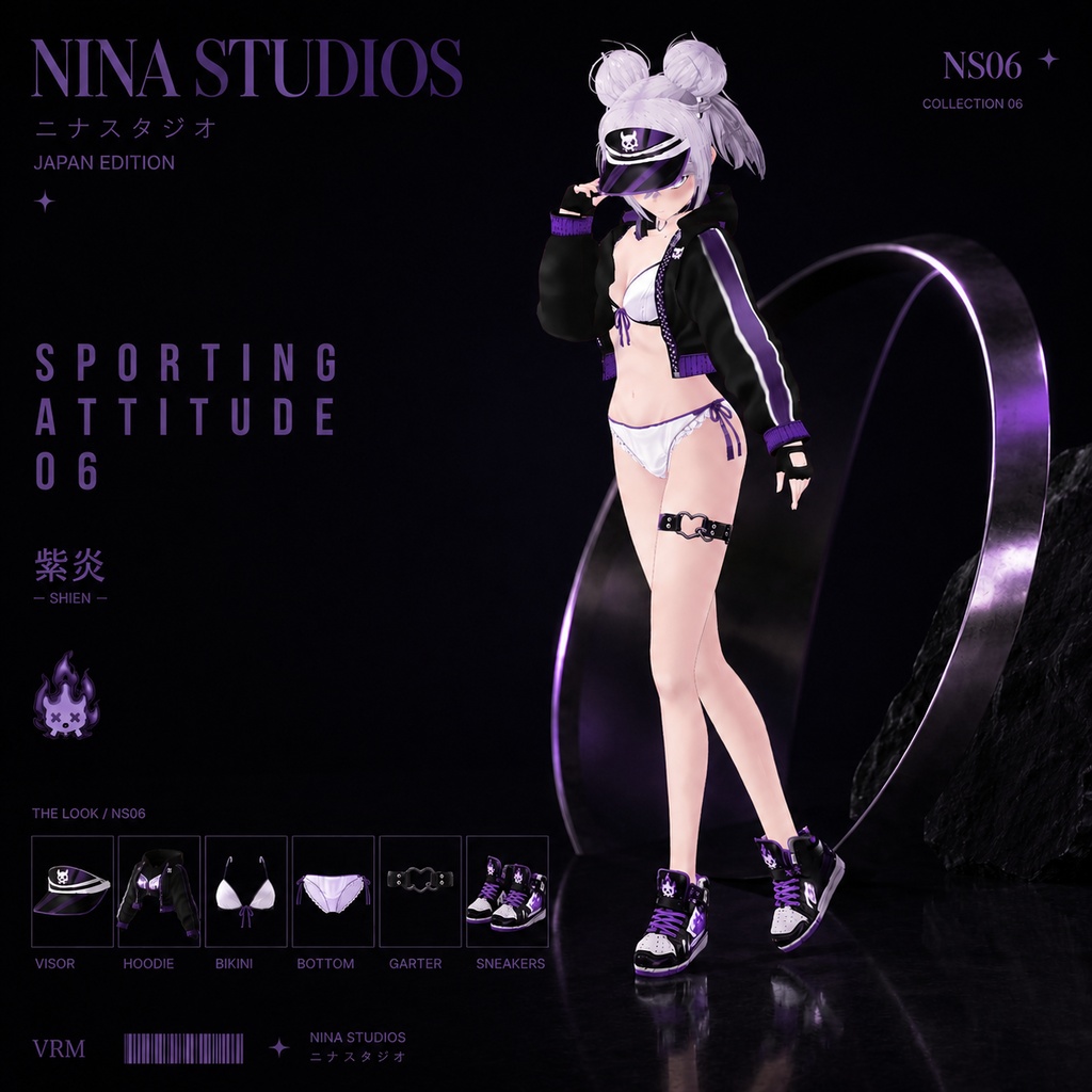 SHION - SPORTING ATTITUDE 06 | VRoid Outfit / VRM Clothing
