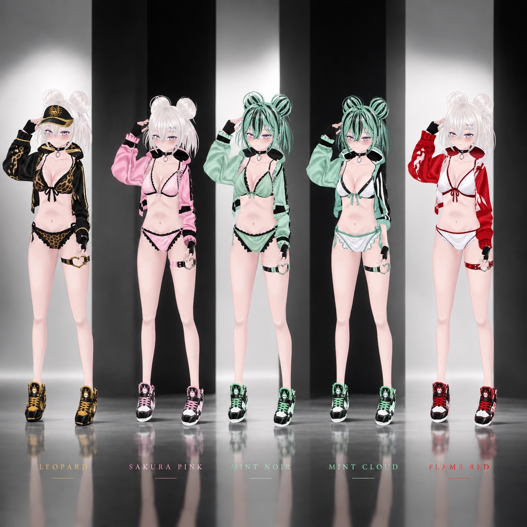 SHION - SPORTING ATTITUDE 06 RECOLOR | VRoid Outfit / VRM Clothing