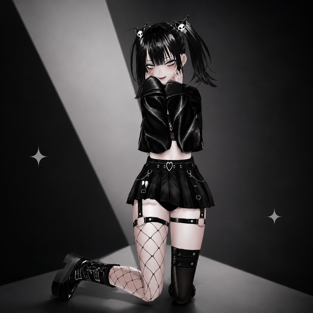 黒羽 KUROHA — NS07 | Original 3D Avatar | VRChat / VRM / VRoid
