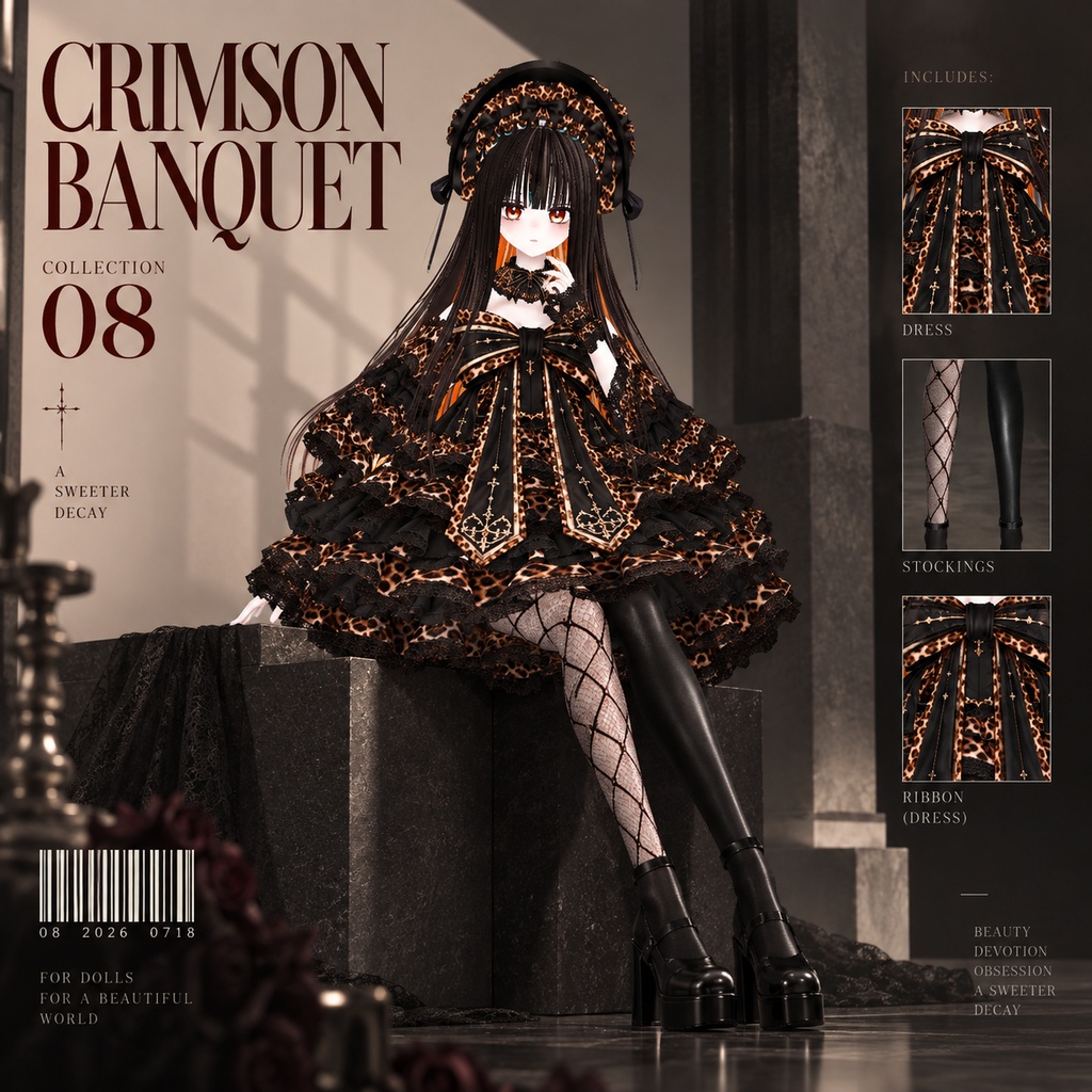 CRIMSON BANQUET 08 — Special Color Edition | VRoid / VRM | 特別カラー