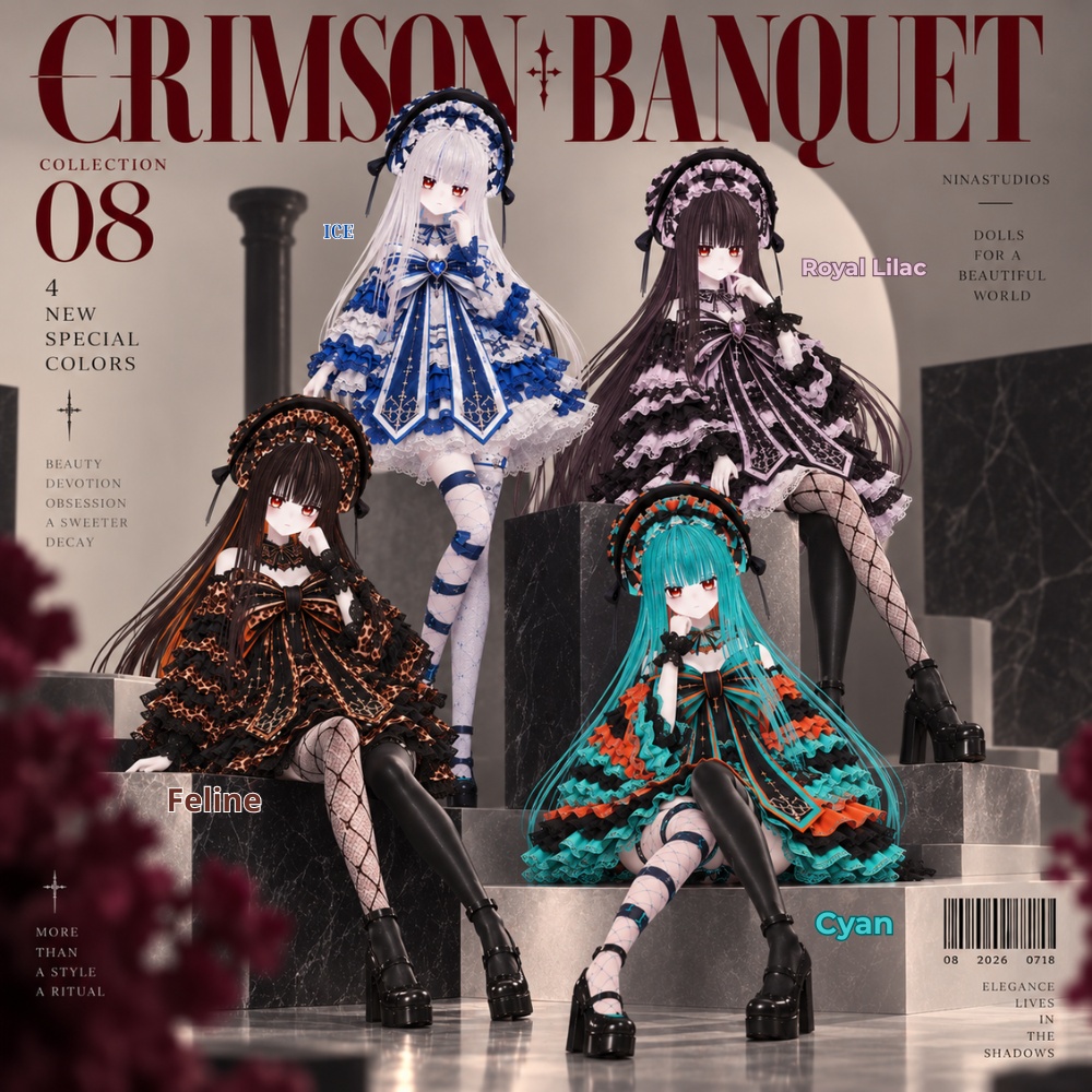 CRIMSON BANQUET 08 — Special Color Edition | VRoid / VRM | 特別カラー