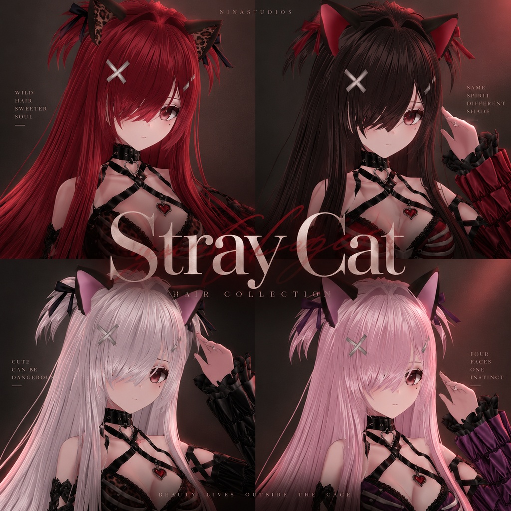 STRAY CAT HALLOWEEN — 野良猫の髪 | VRoid Hair Preset