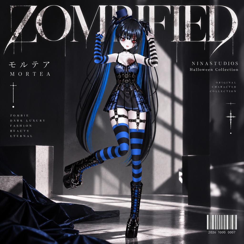 MORTEA — ZOMBIFIED|オリジナル3Dアバター|VRChat / VRM / VRoid