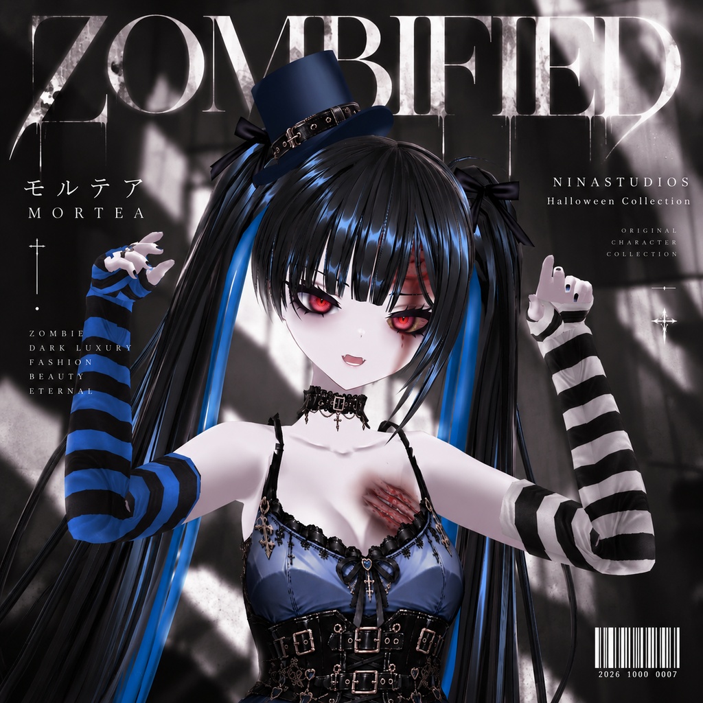 MORTEA — ZOMBIFIED｜オリジナル3Dアバター｜VRChat / VRM / VRoid