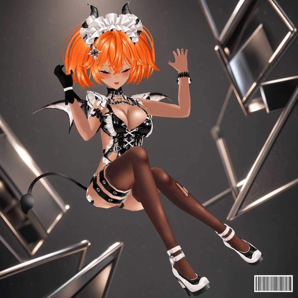 Kohaku — Hell's Muse | Succubus Gothic Anime Avatar | VRChat / VRM / VRoid