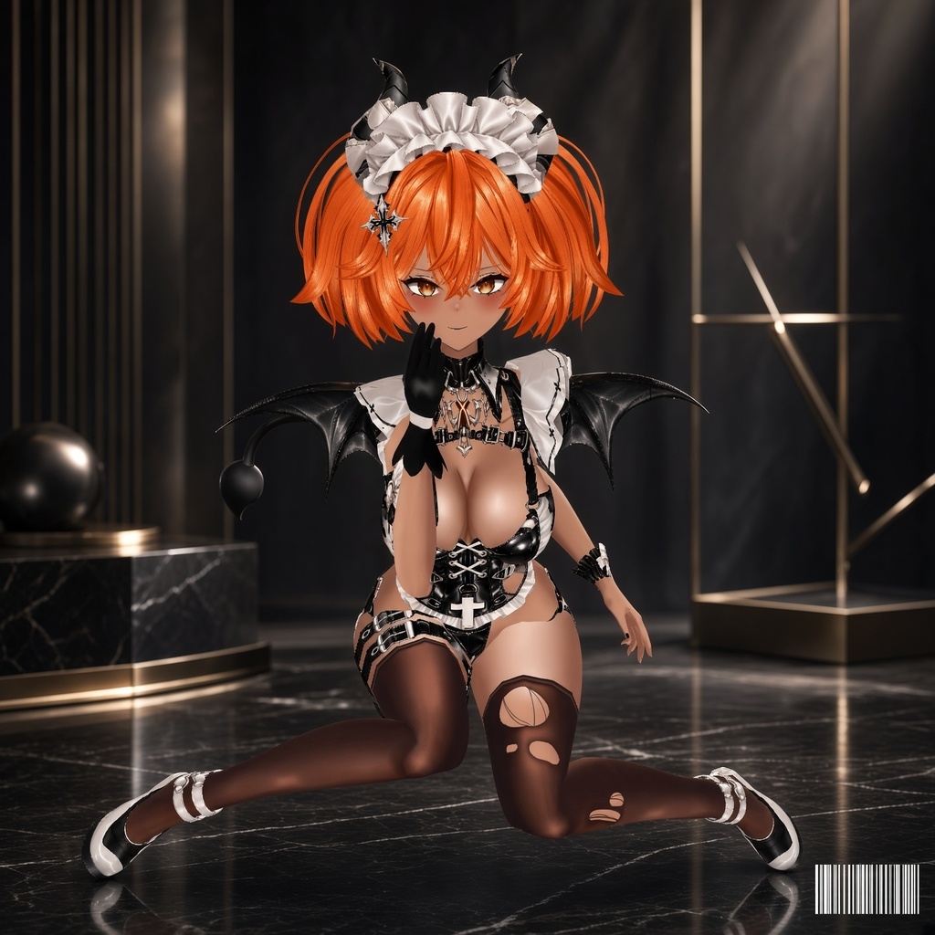 Kohaku — Hell's Muse | Succubus Gothic Anime Avatar | VRChat / VRM / VRoid