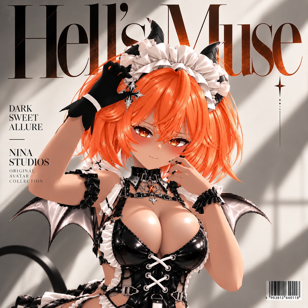 Kohaku — Hell's Muse | Succubus Gothic Anime Avatar | VRChat / VRM / VRoid