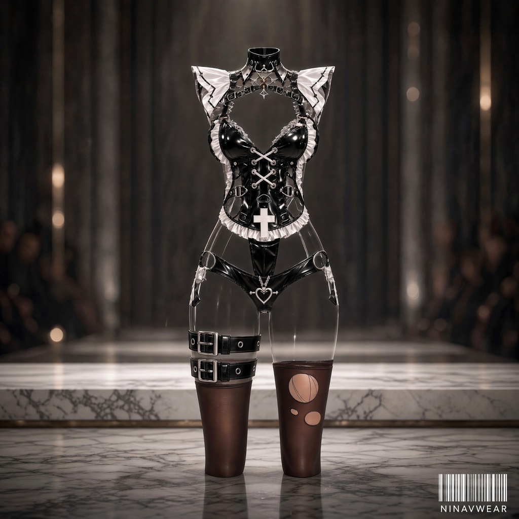 KOHAKU — Hell's Muse | Gothic Succubus Outfit for VRoid / VRChat / VRM