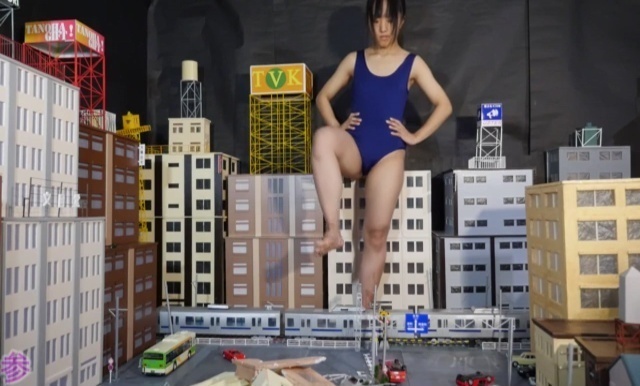 【HD】参号機の巨大娘特撮映像 Digest Movie【無料 Free release】