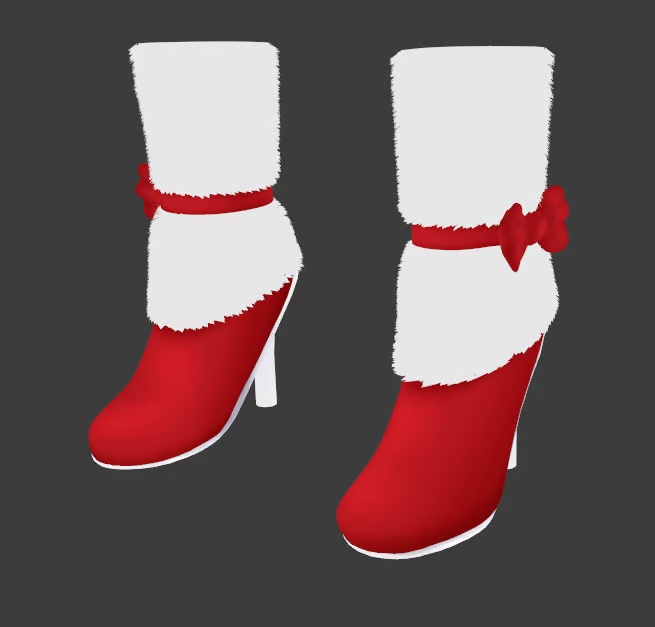 Furred Christmas Boots