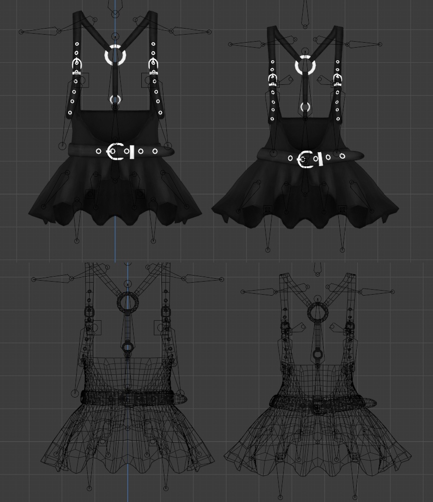 "Suspended" | Unisex suspender skirt