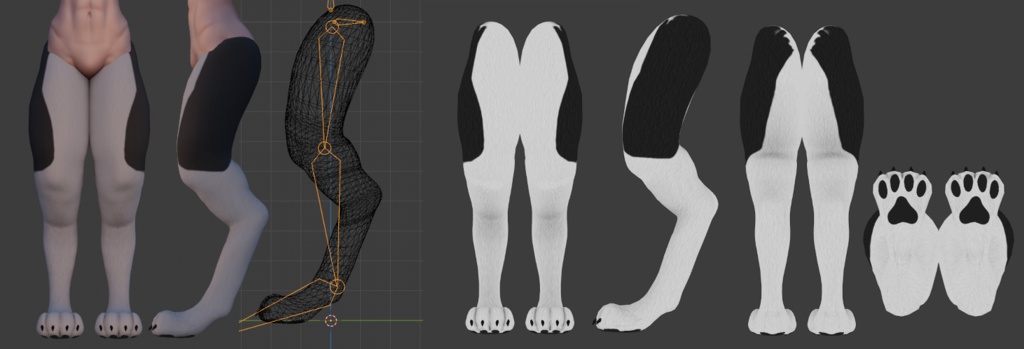 Furry Digitigrade Legs