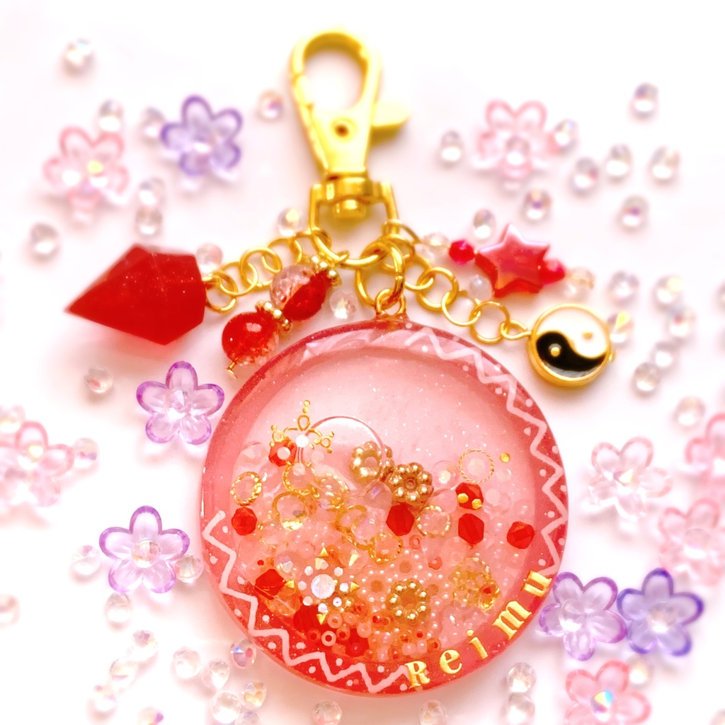 【受注生産品】シェイカーキーホルダー/博麗霊夢