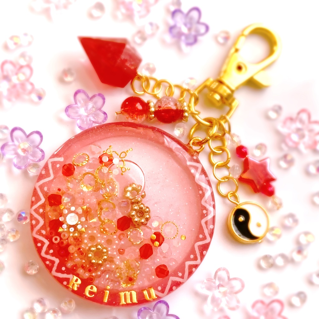 【受注生産品】シェイカーキーホルダー/博麗霊夢