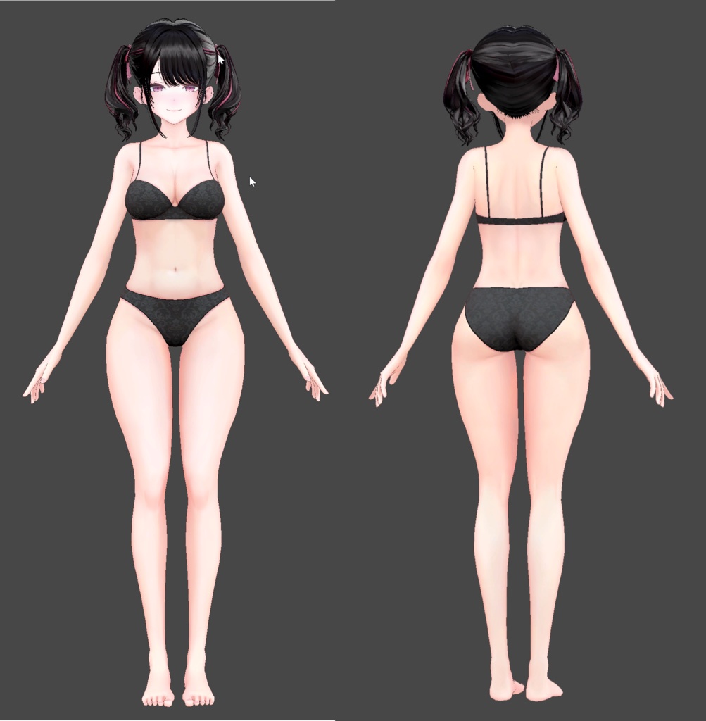 【オリジナル3Dモデル】Yua (ユア)