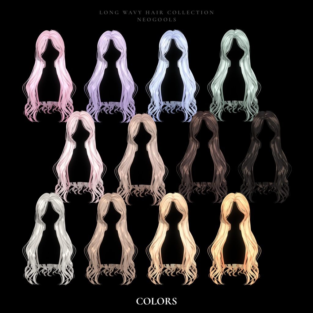 💎SALE💎〈14アバター対応〉 ✦。✨Long_Wavy_Hair。