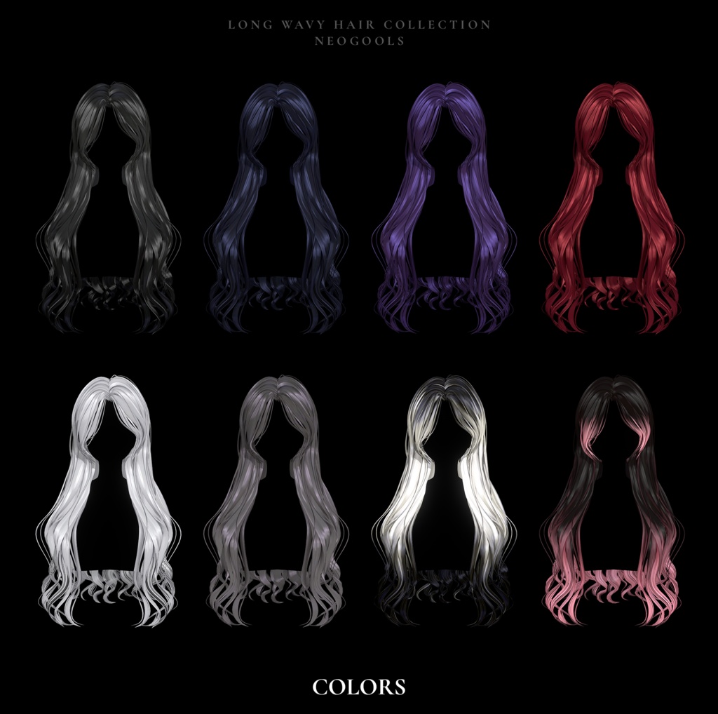 💎SALE💎〈14アバター対応〉 ✦。✨Long_Wavy_Hair。