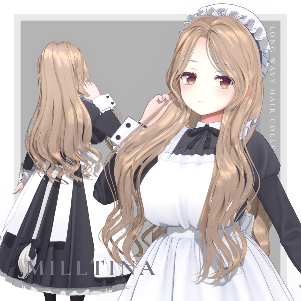 💎SALE💎〈14アバター対応〉 ✦。✨Long_Wavy_Hair。