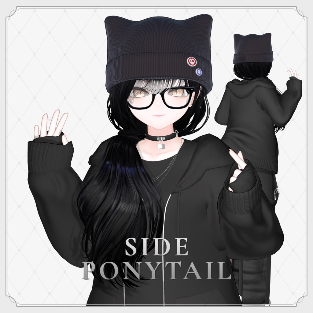 〈21アバター対応〉 ✦｡✨Side_Ponytail