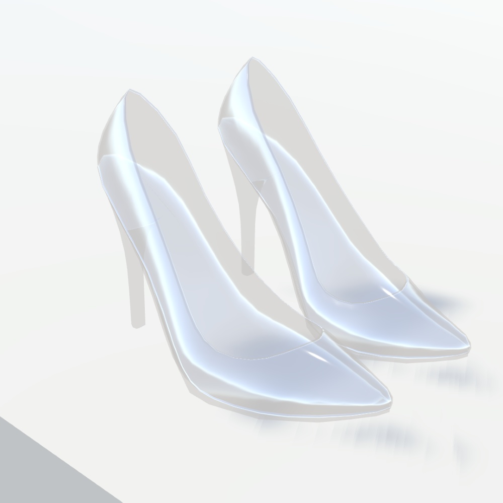 【VRChat想定】エナメルハイヒール