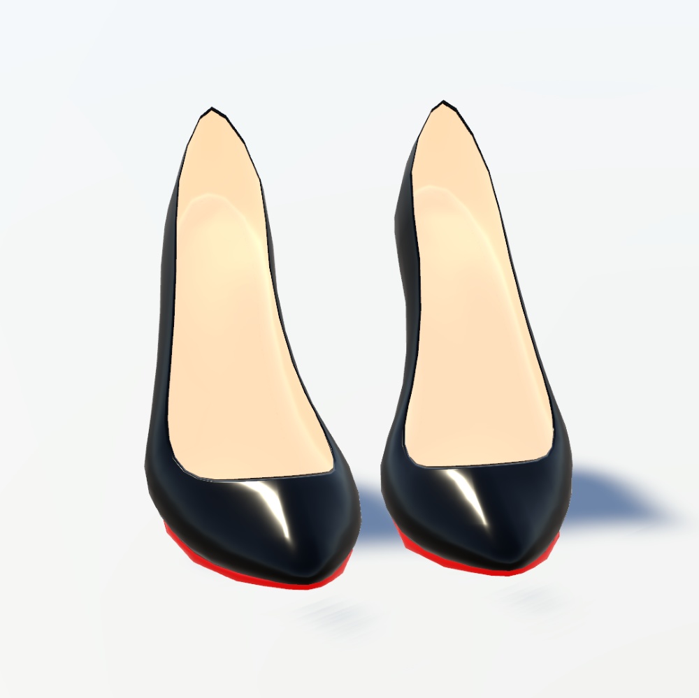 【VRChat想定】エナメルハイヒール