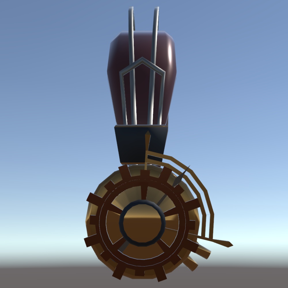 【VRChat想定】スチームパンク風ヘッドホン
