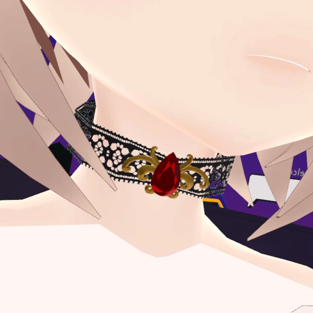 【VRChat想定】ゴシックチョーカー