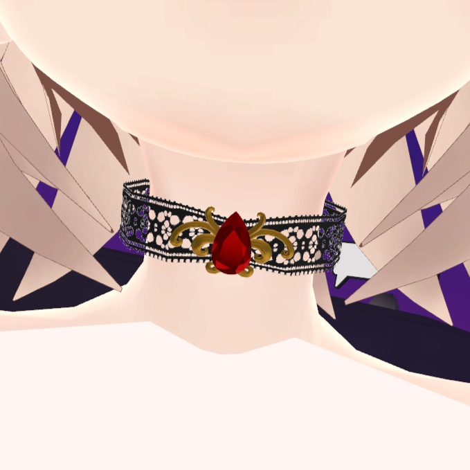 【VRChat想定】ゴシックチョーカー