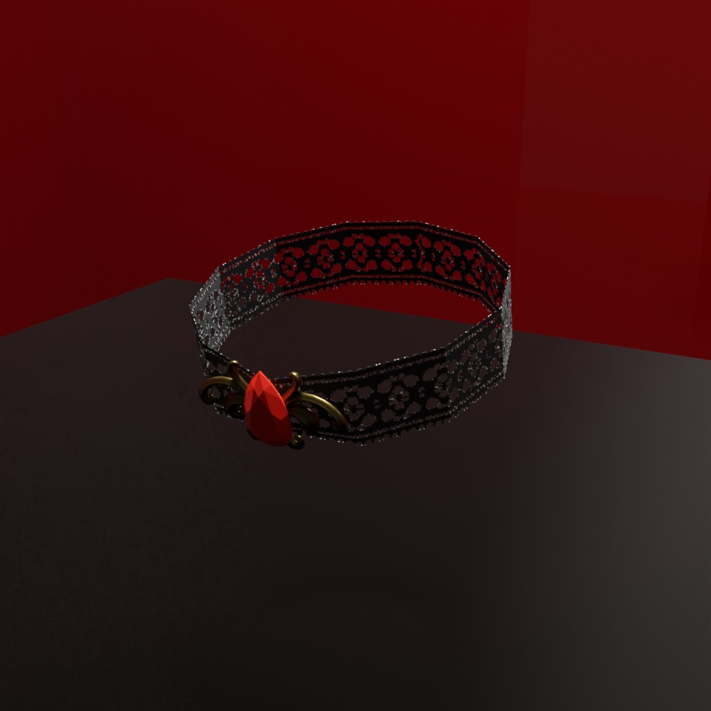 【VRChat想定】ゴシックチョーカー