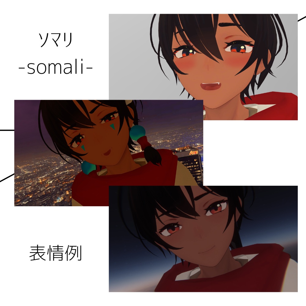 【オリジナル3Dモデル】ソマリ -somali-