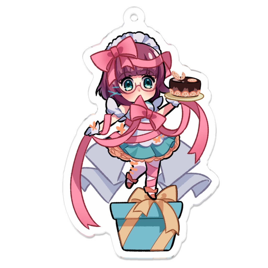 アクリルキーホルダー（誕生日川さん＆人魚川さん）