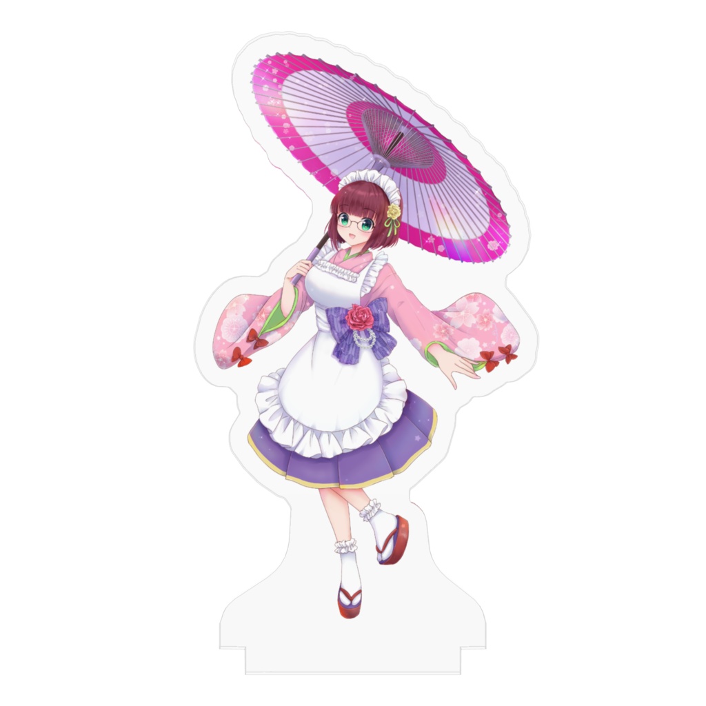 アクリルフィギュア(春の和装メイド&チャイナデザイン)