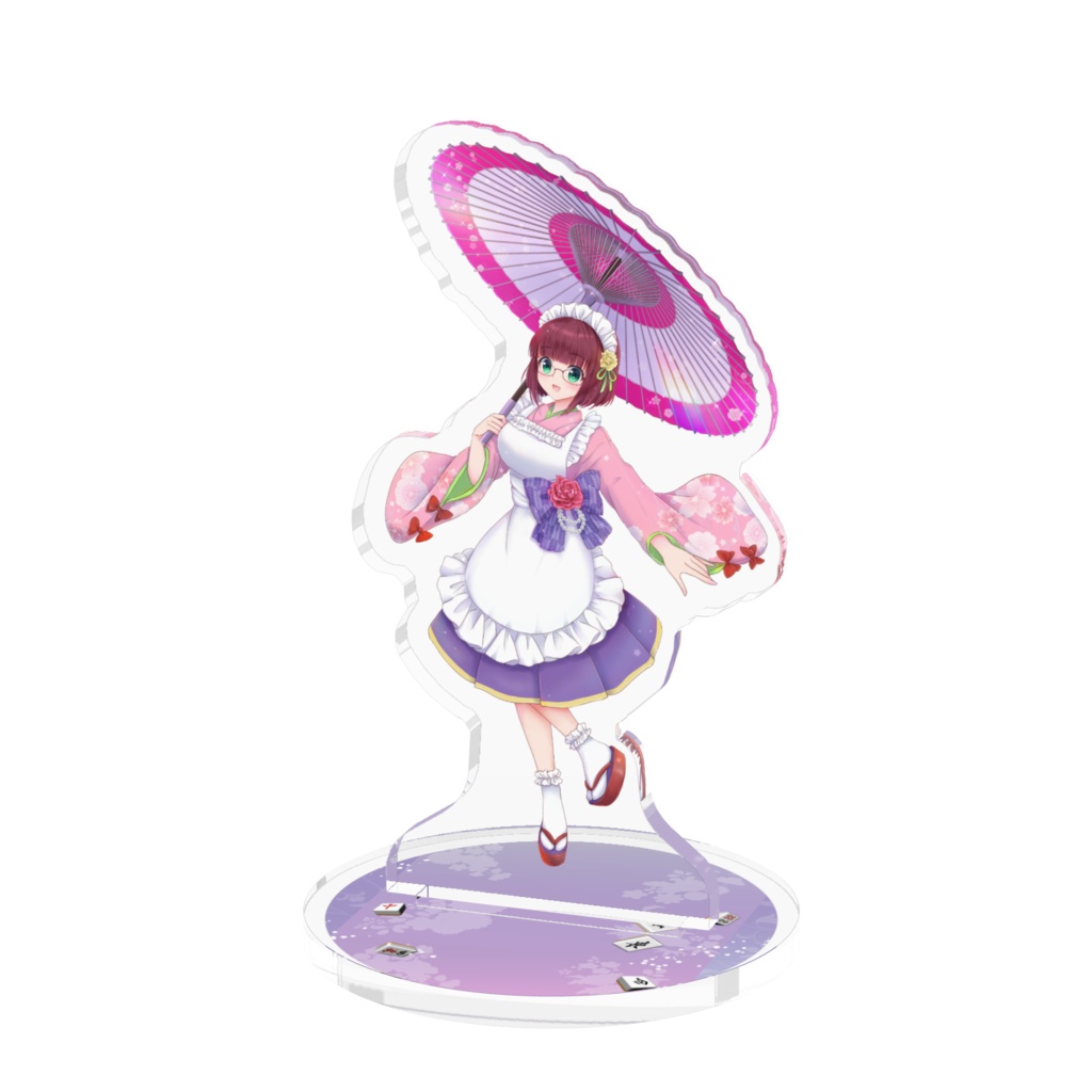 アクリルフィギュア（春の和装メイド＆チャイナデザイン）