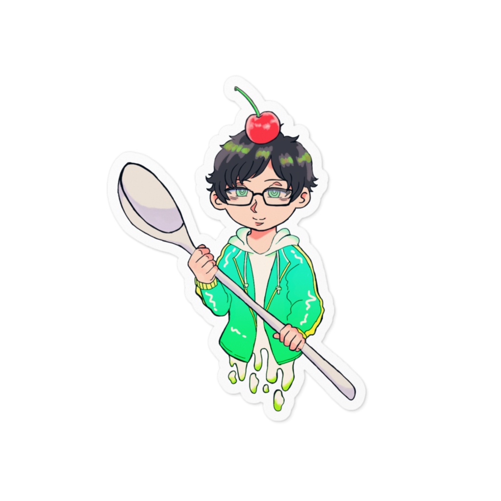 メロンソーダ男子ステッカー
