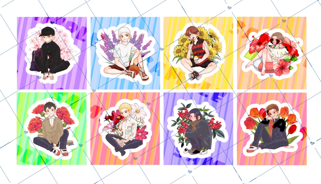 不動峰ステッカーFlower