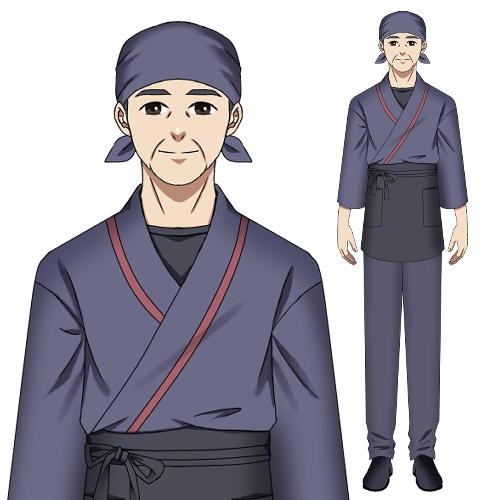 ウエイター和服(おじさん)