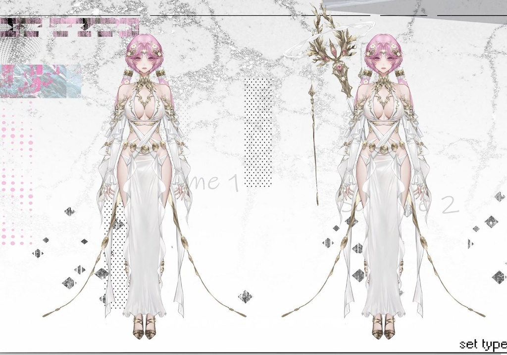 PINK RABBIT FEMALE VTUBER BUNDLE